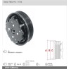 47015  COMPRESSOR CLUTCH DENSO 7SEU16C 12V PV6