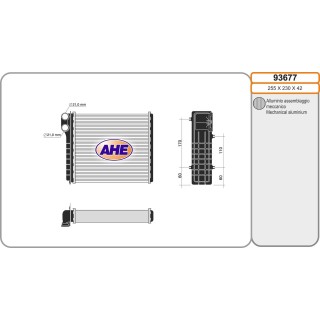 93677  HEATER CORE RENAULT ESPACE II
