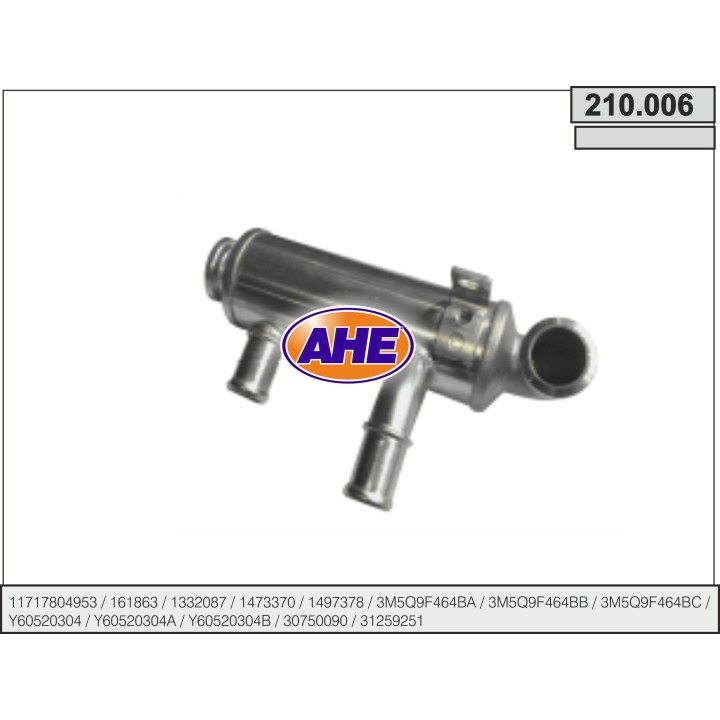 210006  EGR Cooler Citroen/Ford/Mazda/Mini/Peugeot/Volvo B