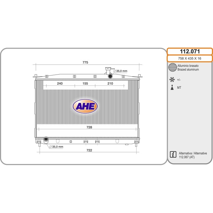 112071  RAD HYUNDAI Santa Fe 2.2 CRDi MT