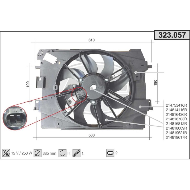 323057  DACIA Dokker  1.2 / Lodgy 1.2 / RENAULT Clio IV 1.