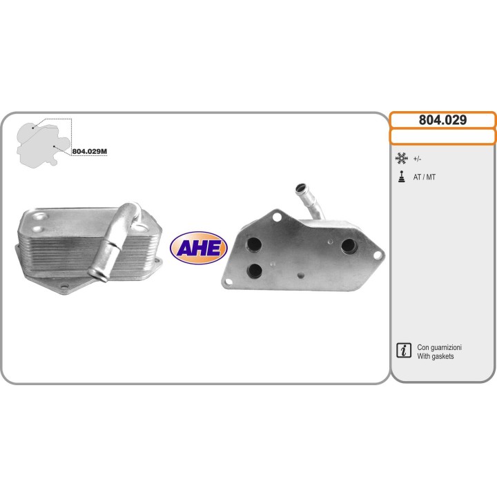 804029  OILCOOLER BMW SERIE 1 E81/E82/E87/E PZ88/F20/F21