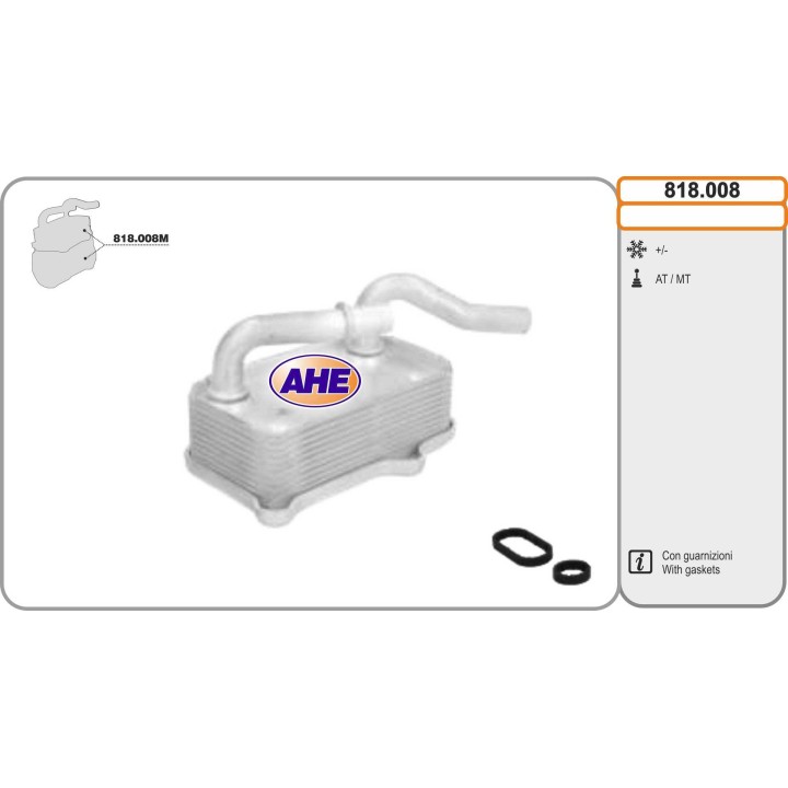 818008  Oilcooler Mercedes W202 2.4/2.8