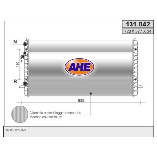 131042  RAD.VW PASSAT IV 1.8 AUT.93-(721x377x30 AP)