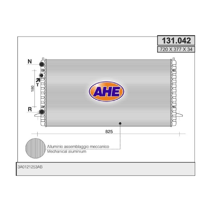 131042  RAD.VW PASSAT IV 1.8 AUT.93-(721x377x30 AP)