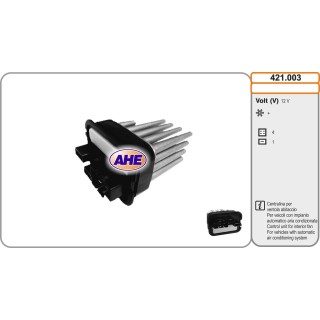 421003  Centr. Vent. Ab. OPEL Astra H/Meriv