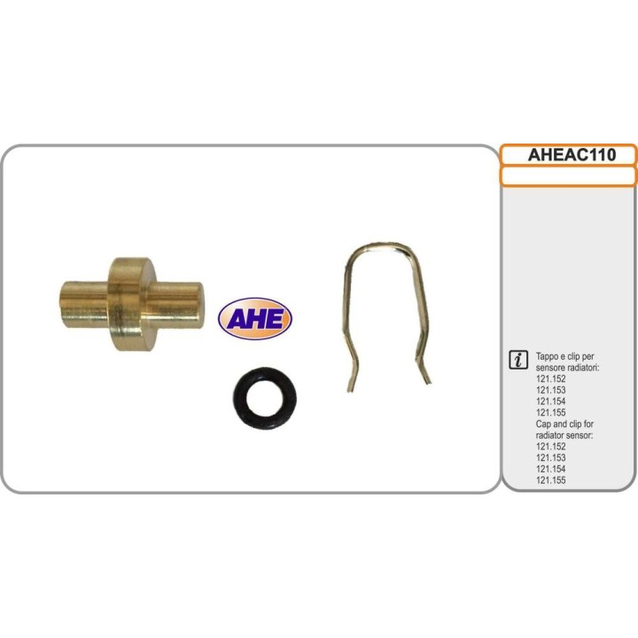 Tappo e clip per sensore per radiatori 121 152   
