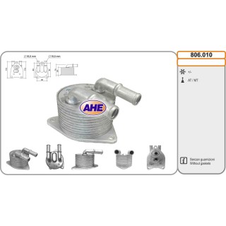 806010  OILCOOLER CITROEN/OPEL/PEUGEOT C3 I/C4/CACTUS 10-