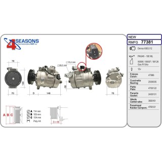 77381  COMPRESOR  7SEU16C AUDI A4/A6 00-