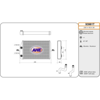 93961T  HEATER CITROEN/FIAT Jumper/Relay/Ducato/Boxer 06-