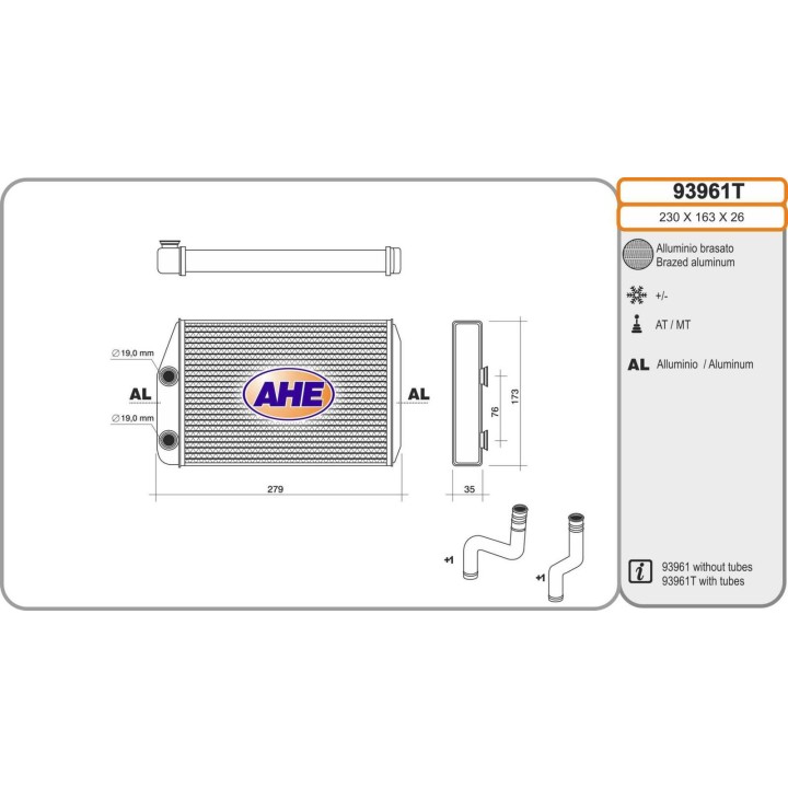 93961T  HEATER CITROEN/FIAT Jumper/Relay/Ducato/Boxer 06-