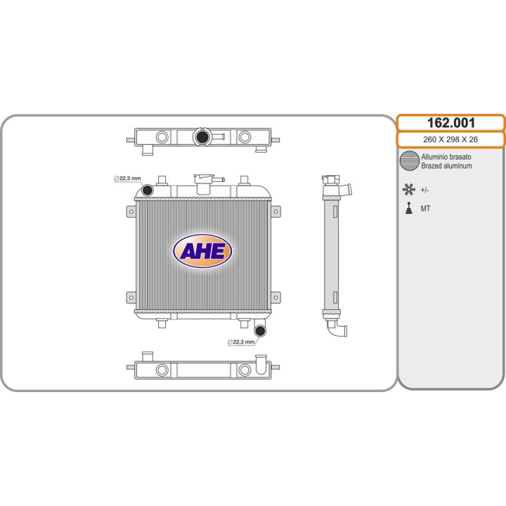 162001  RAD GRECAV Eke/LM4/LM5/Sonique mot. Lombardini LDW