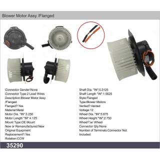 35290  BLOWER MOTOR AUDI 80 SERIES 92-88 / 90 SERIES