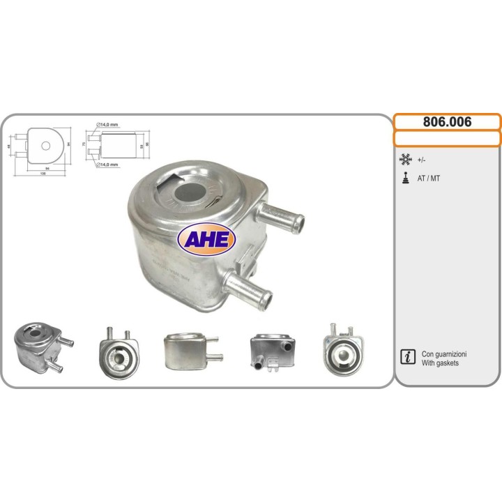 806006  Oilcooler CITROEN/PEUGEOT Berlingo/C5/C8/Jumper