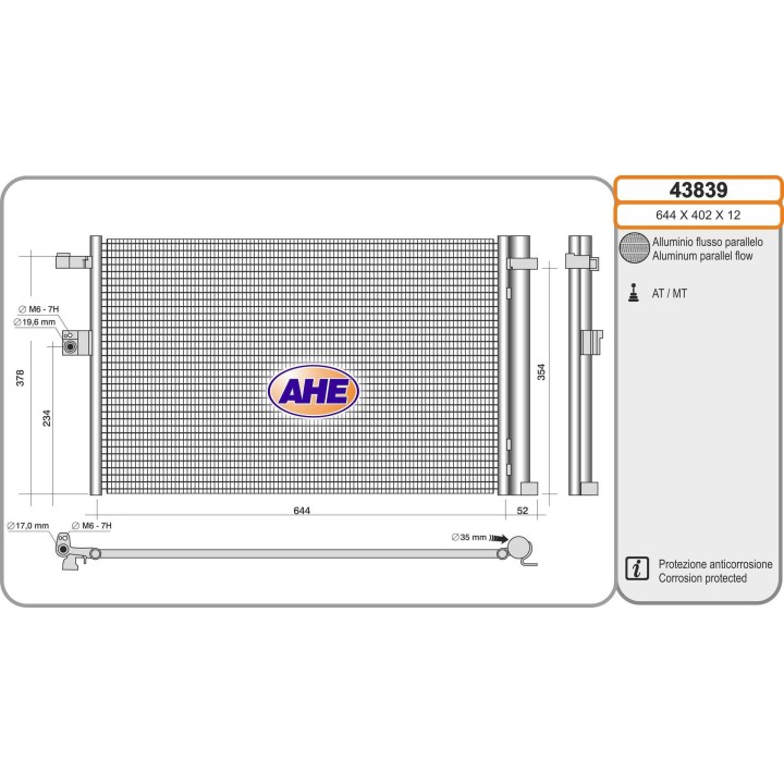 43839  Cond. BMW X1/X3/X5 2017