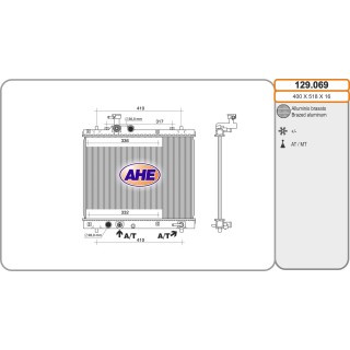 129069  Rad. SUZUKI Swift IV 1.2/1.3DDiS +/-AC M/AT 10.10-