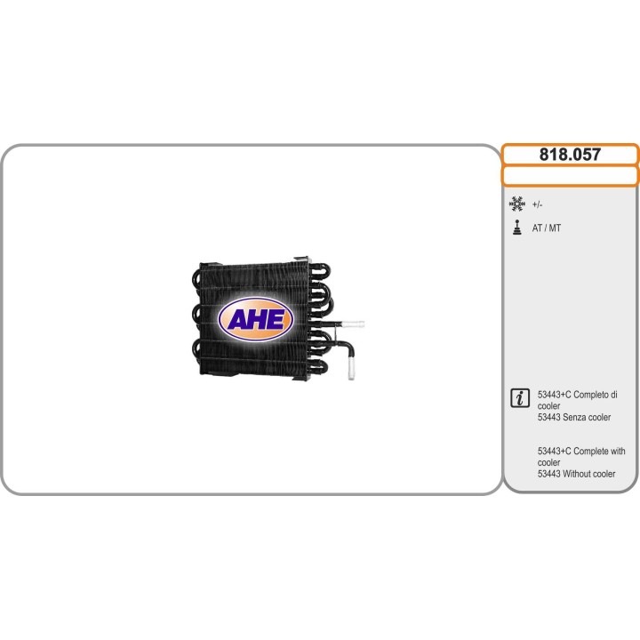 818057  Fuelcooler W203 serie C 05.00- (cooler per 53443)