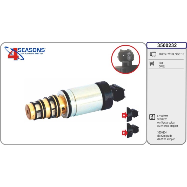 3500232  VALVULA CONTROL COMP compr. Delphi CVC14/CVC16