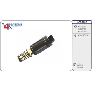 3500233  VALVULA CONTROL COMP compr. DENSO 5SE09C/5SE12C/6SEU1