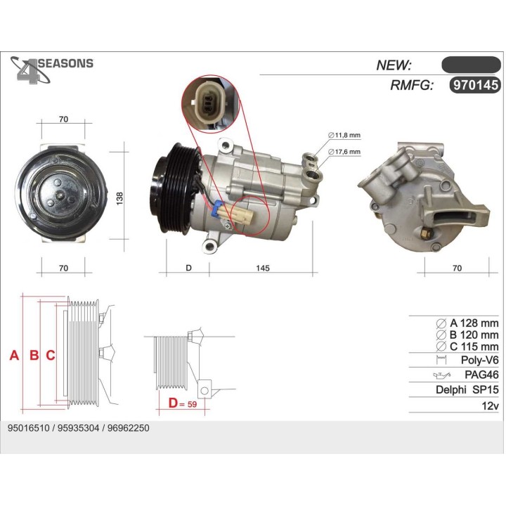 970145  CMP  CHEVROLET AVEO 1.6 03.11-