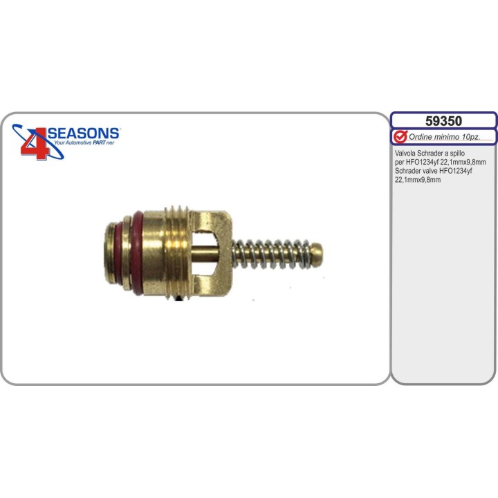 59350  VALVOLA A SPILLO PER HFO1234YF 22,1MMX9,8MM