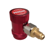 59634H  Adattatore + rubinetto attacco rapido c/protezione R134a HP