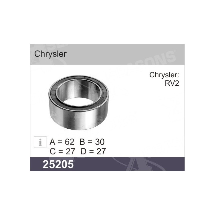25205  RODAMIENTO CHRYSLER   62 X 30 X 27