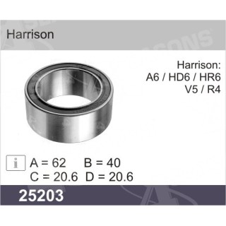 25203  RODAMIENTO HARRISON   62X40X20,6    150026
