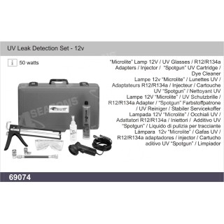 69074  CONJUNTO DE DETECCIÓN DE FUGAS UV - 12V 50 WATTS