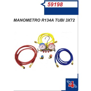 59198  MANOMETRO R134a TUBI 3x72
