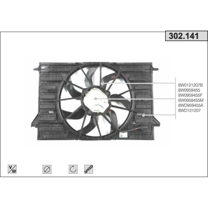 FAN AUDI A4//Q7 17-