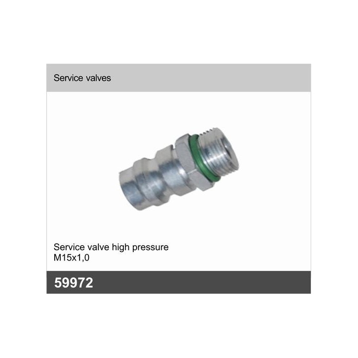 59972  ADAPTADOR ALTA R134A 16MM MACHO ROSCA FINA