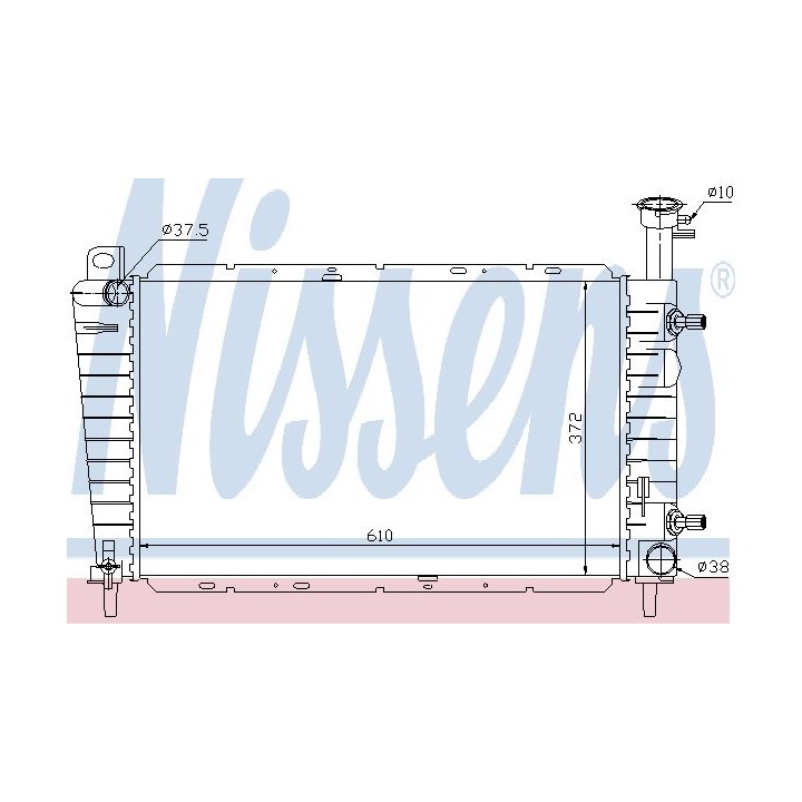 62062  RAD.FORD TAURUS 3.0/3.2/AUT./93-95 (610x378x26 AP
