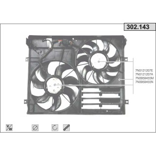 302143  FAN SEAT/VW ALHAMBRA/SHARAN 2.0TDI 15-