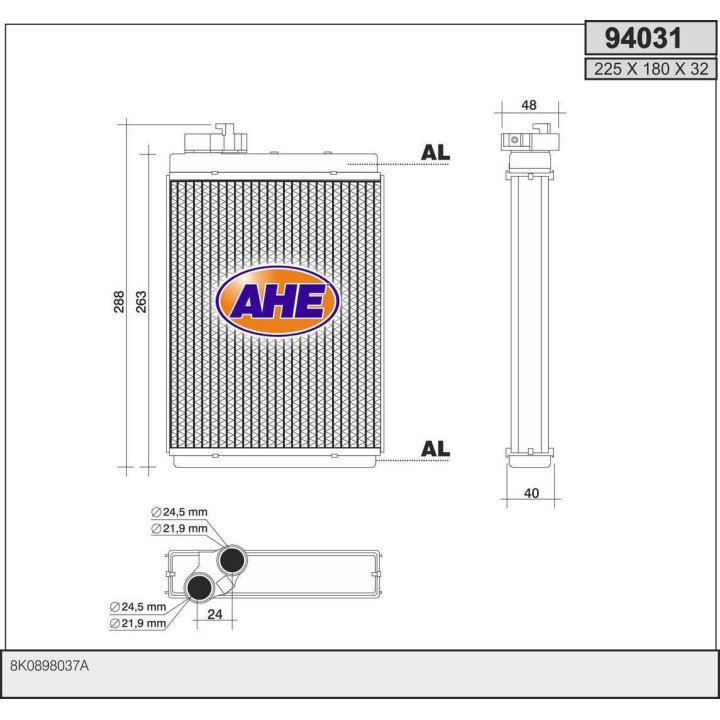 94031  AUDI A4/A5/Q5/RS4/RS5 04.07-