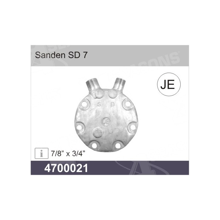 4700021  CULATA SANDEN 709 / 7H15 JE