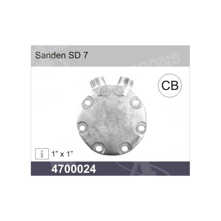 4700024  CULATA SANDEN 709 / 7H15 CB
