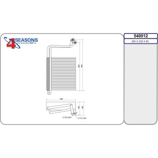 540012  Evap. MERCEDES W639 Viano/Vito II 09.03-