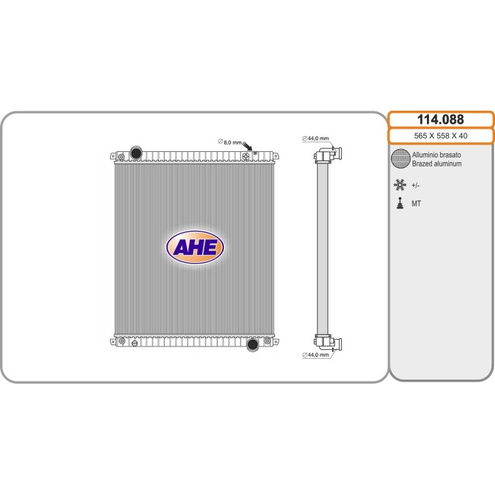 114088  IVECO Eurocargo +/-AC 09.00-
