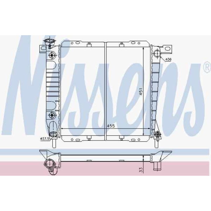 62096  RAD.FORD BRONCO II 2.9 85-(455x451x33 CP)