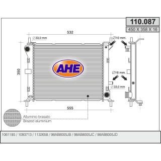 110087  FORD Focus I 1.4-1.6 16V