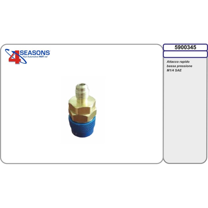 5900345 ENCHUFE RAPIDO BAJA R1234YF X 1/4SAE