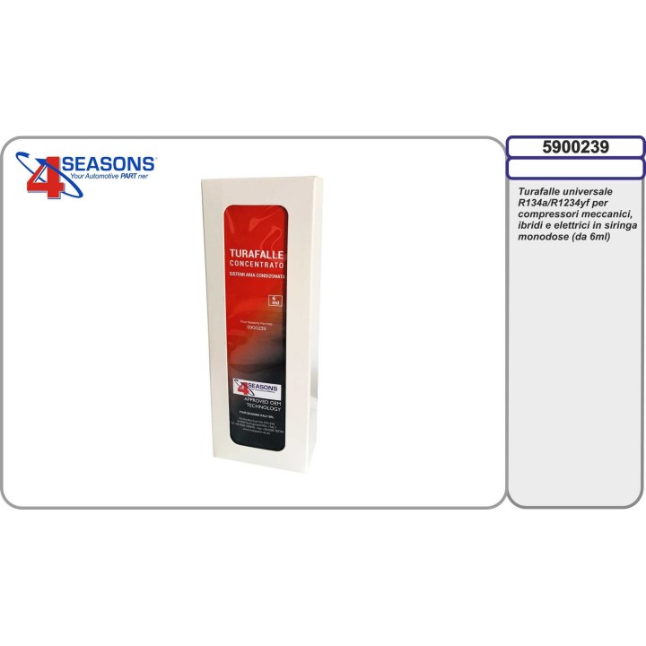 5900239  TAPAFUGA UNIVERSAL CONCENTRADO 6ML R134A R1234YF