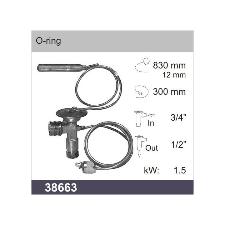38663  UNIVERSAL EXPANSION VALVE TXV - ORING