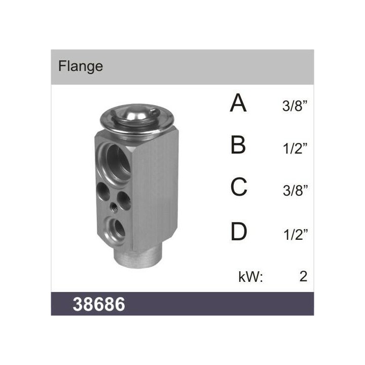 38686  UNIVERSAL EXPANSION VALVE BLOCK TYPE - ORING