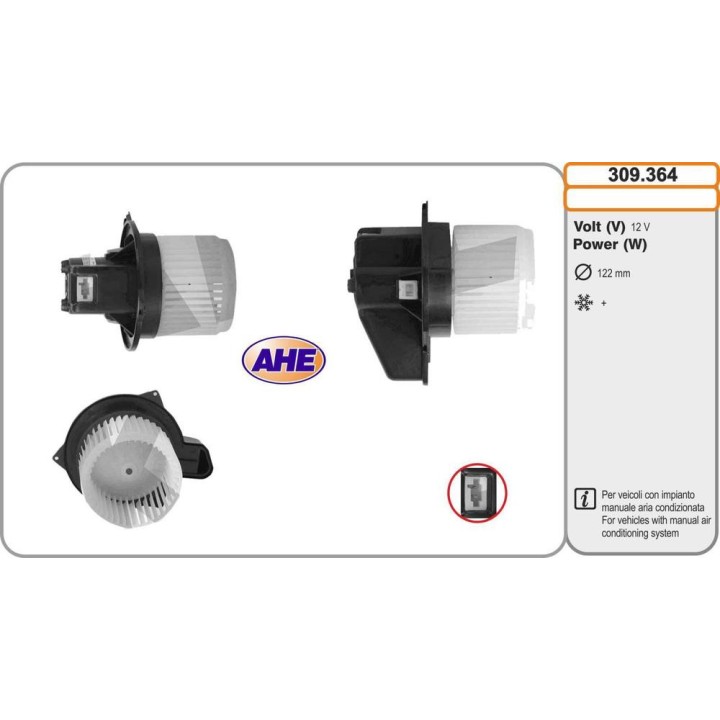 Vent  Abitac  FIAT 500/Panda manual AC 06 07-
