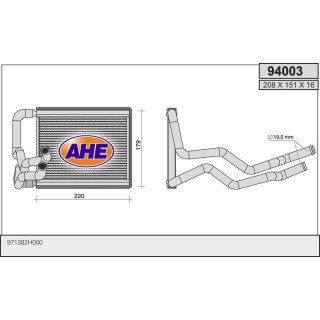 HEATER HYUNDAI ELANTRA 1 6CRDI-1 6-2 0  /-AC M/AT