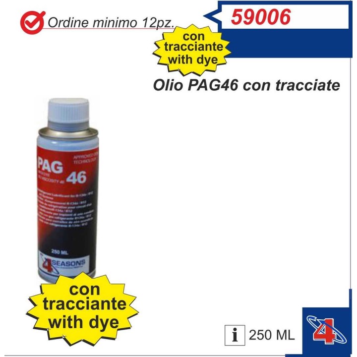 59006  ACEITE PAG 46 CON ADITIVO 250ML R134A/R12