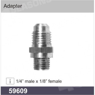 59609  ADAPTER 1/4 MALE X 1/8" FEMALE
