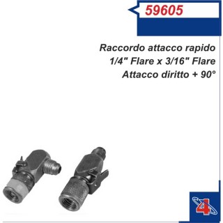 59605  ADAPTER 1/4 FLARE X 3/16" FLARE